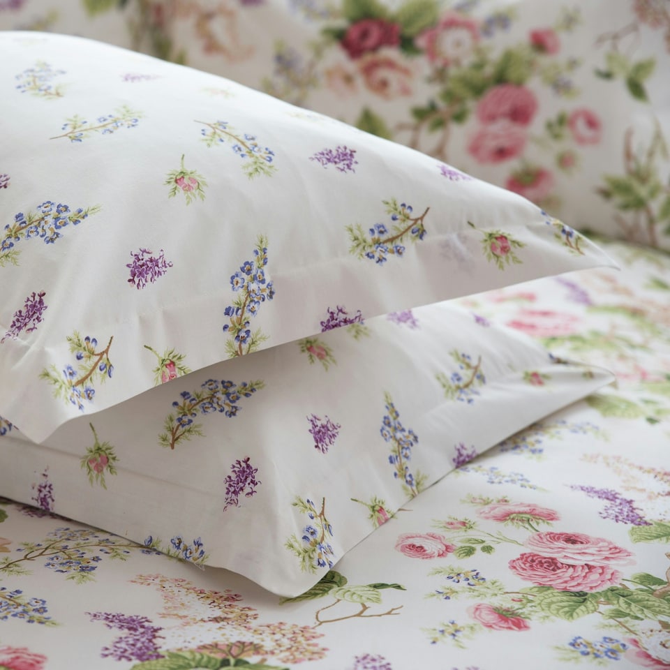 image 1 of Belledorm Delphine Oxford Pillowcase (1 Pair) - Multicoloured - 51cm X 76cm