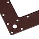 image 7 of Angle Corner Bracket L-Shape Brace Fastener Plate 150 x 150 x 37mm Joist 5PK