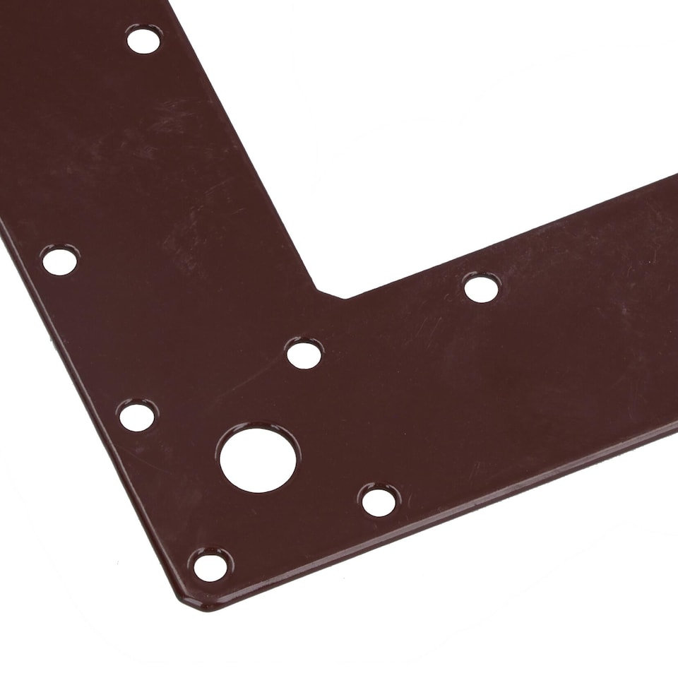 image 1 of Angle Corner Bracket L-Shape Brace Fastener Plate 150 x 150 x 37mm Joist 5PK