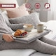 image 8 of GEEZY Good Food Good Mood Design Wooden Lap Serving Tray with Bean Bag Cushion 44x34cm