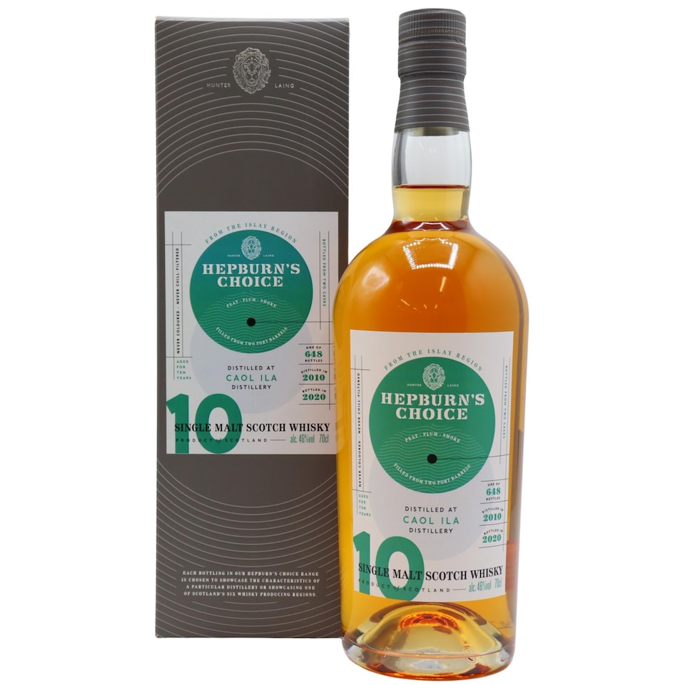 Caol Ila Hepburns Choice Port Finished Single Malt Scotch 2010 10 year old Whisky