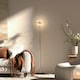image 2 of HOMCOM Modern Floor Lamp with Dandelion-like Lampshade for Bedroom