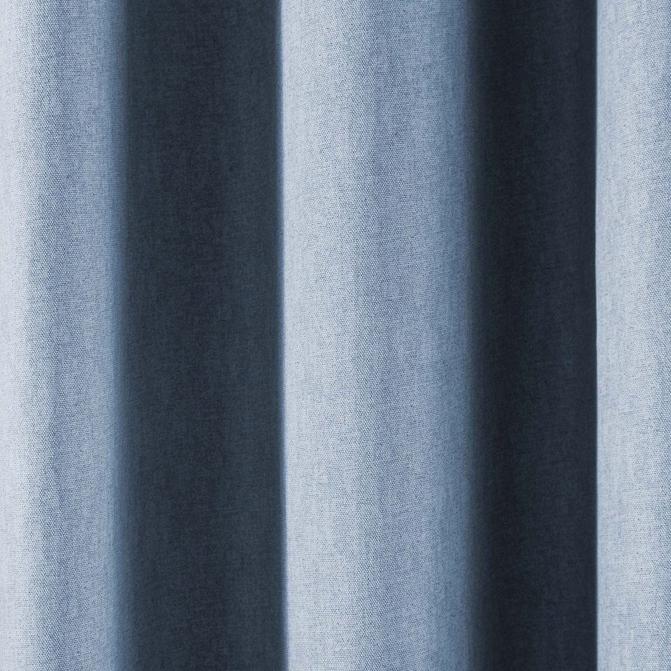 image 1 of Fusion Sorbonne Eyelet Curtains Blue