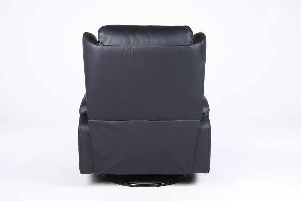 image 1 of SoHo 10 in 1 Recliner Armchair With Swivel, Tilt Heated and Massage Functionality Black | Black | One Size