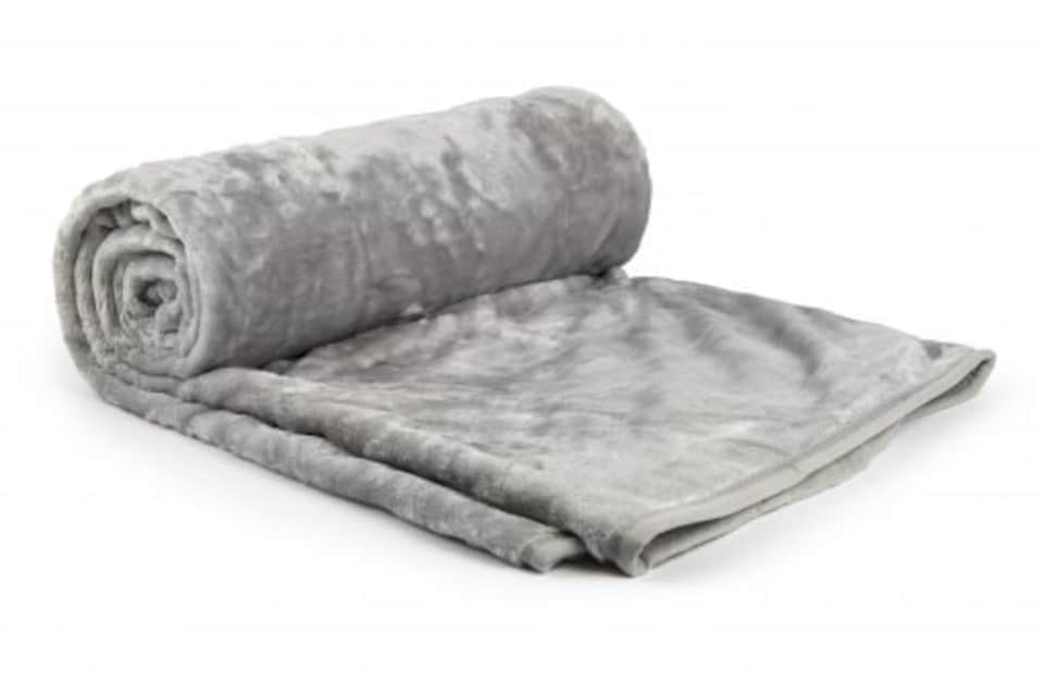 image 1 of Nordic Collection Super Cosy Fleece Blanket in Silver (50" x 60") | Grey | Grey