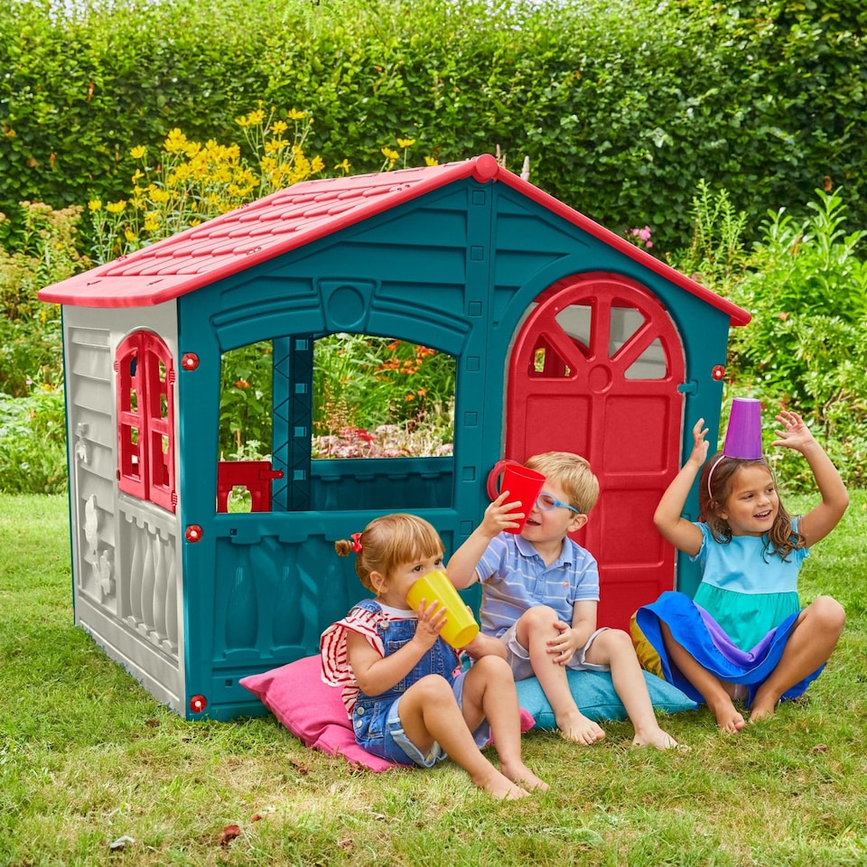image 1 of Palplay Plastic Playhouse of Fun