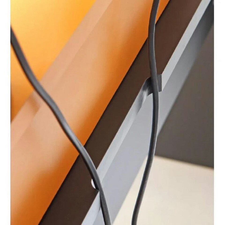 image 1 of Tezaur 160 Orange Computer PC Gaming Desk With Colour Changing LED Lights Orange