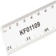 image 4 of Q-Connect Ruler Shatterproof 300mm White (Features inches on one side and cm/mm on the other)