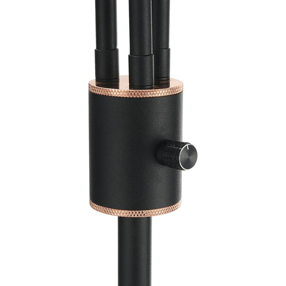 image 1 of Living and Home Industrial 3-Light Floor Lamp, 164