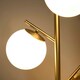image 6 of HOMCOM Modern Tree Floor Lamp with 3 Light, for Living Room Bedroom, Gold