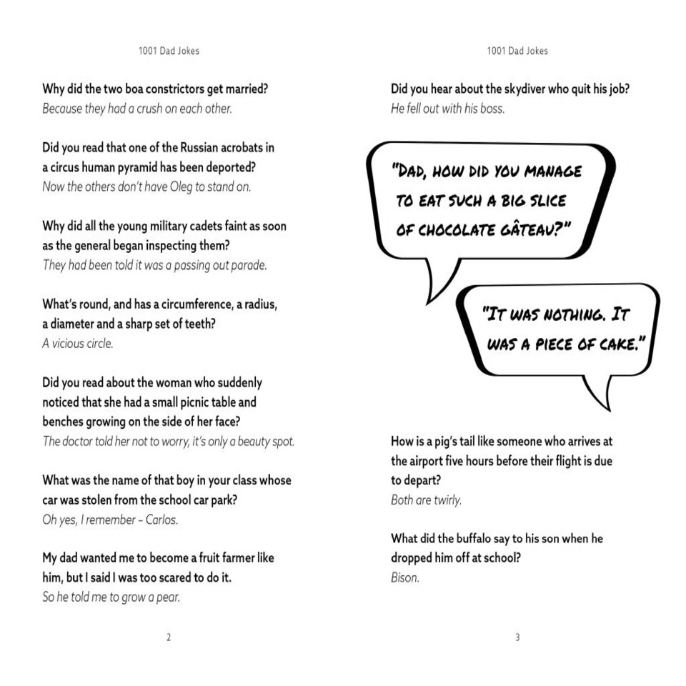 image 1 of 1001 Dad Jokes Book