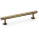 image 1 of Round T Bar Pull Handle - Antique Brass - 128mm Centres SOLID BRASS Drawer Door