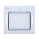 image 1 of Cookology 52cm White Glass Built-In Canopy Cooker Hood - Energy Rating A+