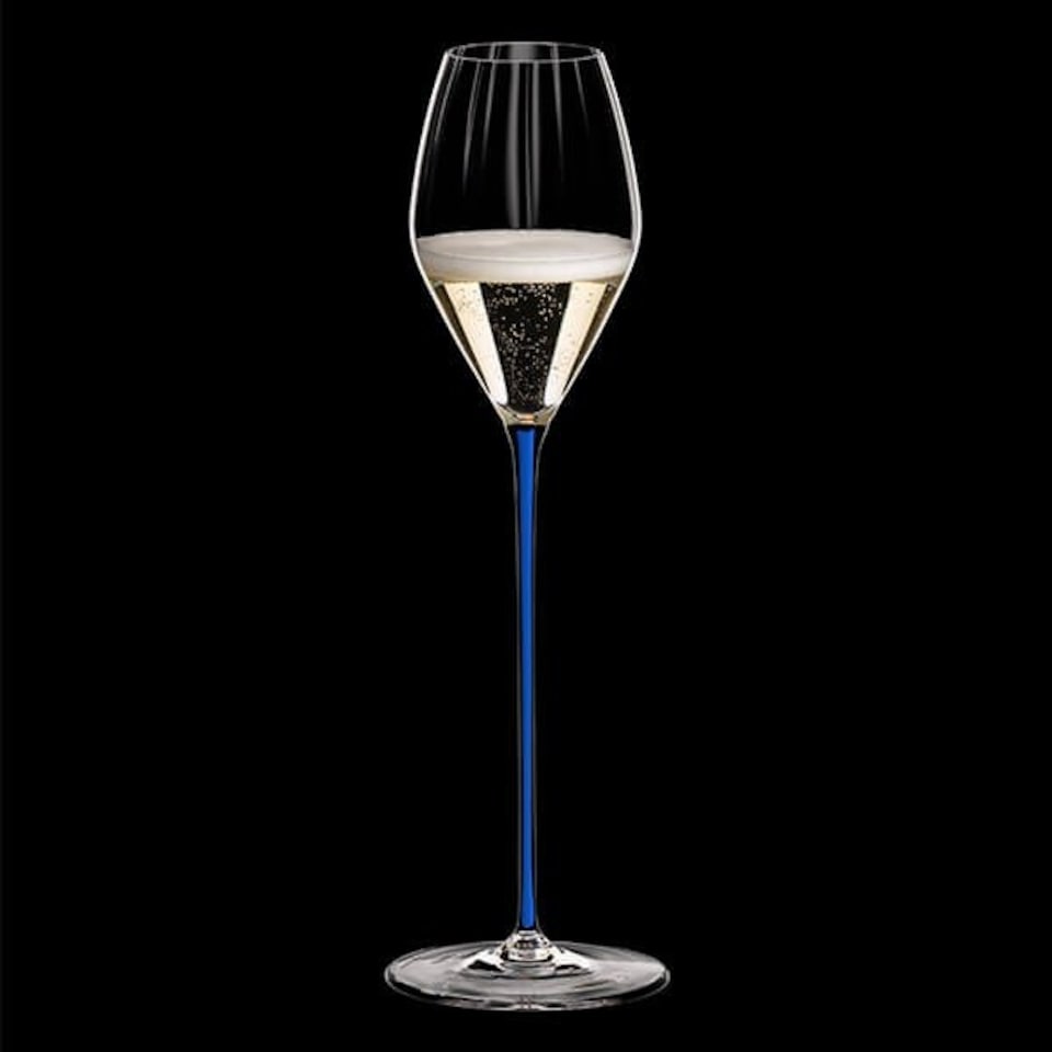 image 1 of Riedel High Performance Champagne Glass Dark Blue