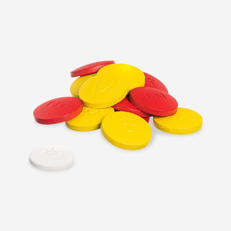 image 1 of Decathlon Coloured Set of 12 Cast Iron Vendéen Discs + 1 Jack