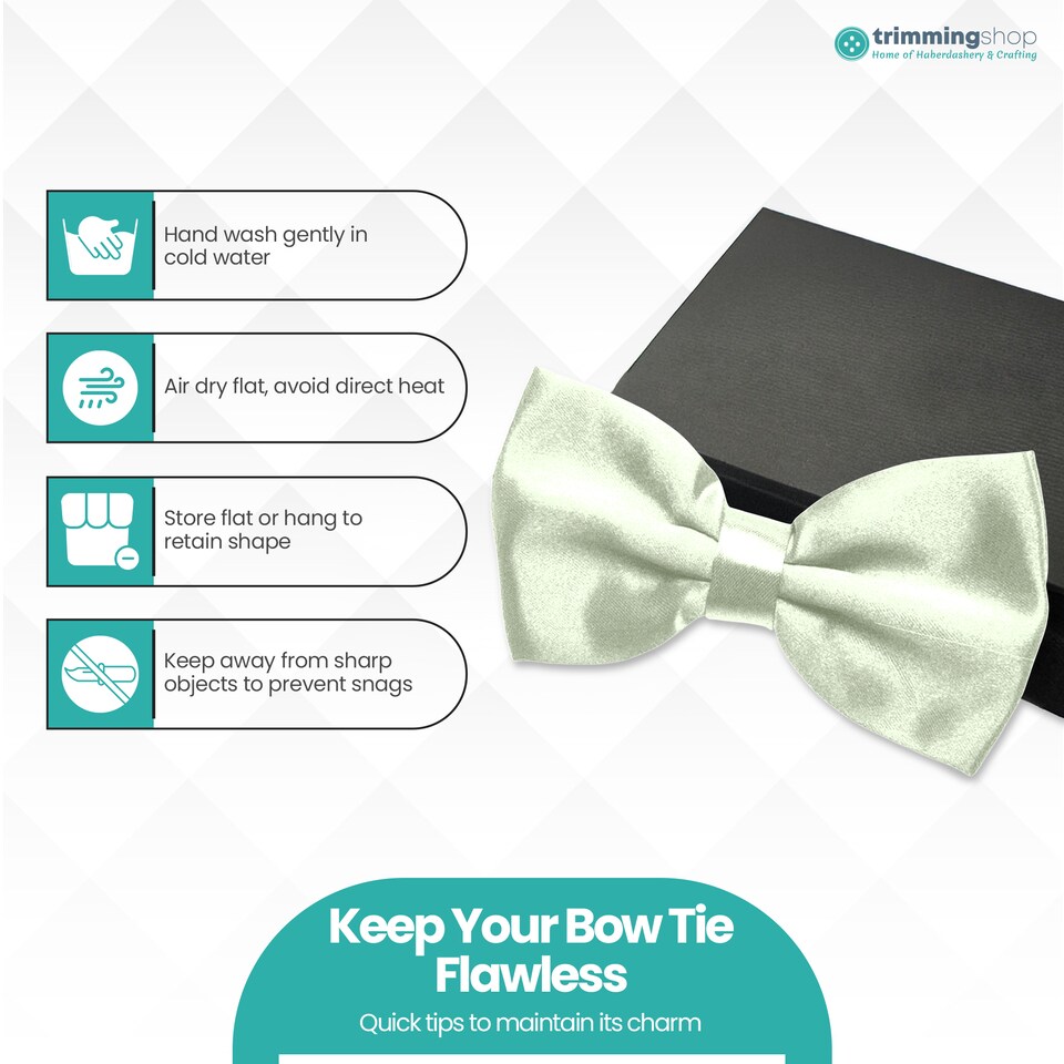 image 1 of Mens Bow Ties Colourful Plain Solid Satin Polyester Stylish Bow Ties