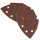 image 2 of Hook Loop Delta Sanding Abrasive Discs Pads 93mm Triangle 120 Grit Fine 200pc