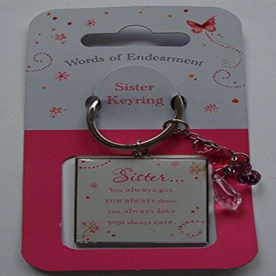 image 1 of Sister Keyring words of Endearment