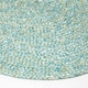 image 3 of Homescapes Green Handwoven Round Placemats Set of 4 Green