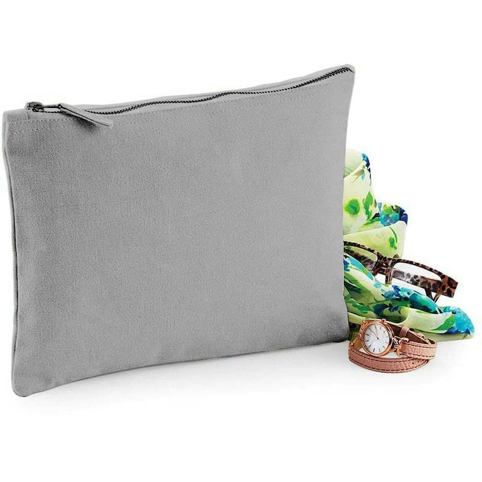 image 1 of Westford Mill Canvas Accessory Case - Light Grey - XS | Grey