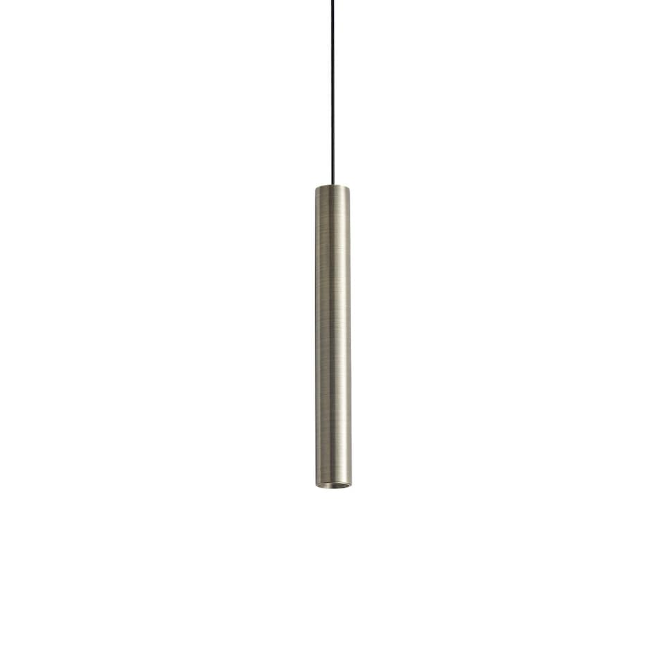 image 1 of Look 25cm Slim Pendant Ceiling Light Brass 1x LED 1000lm 3000K