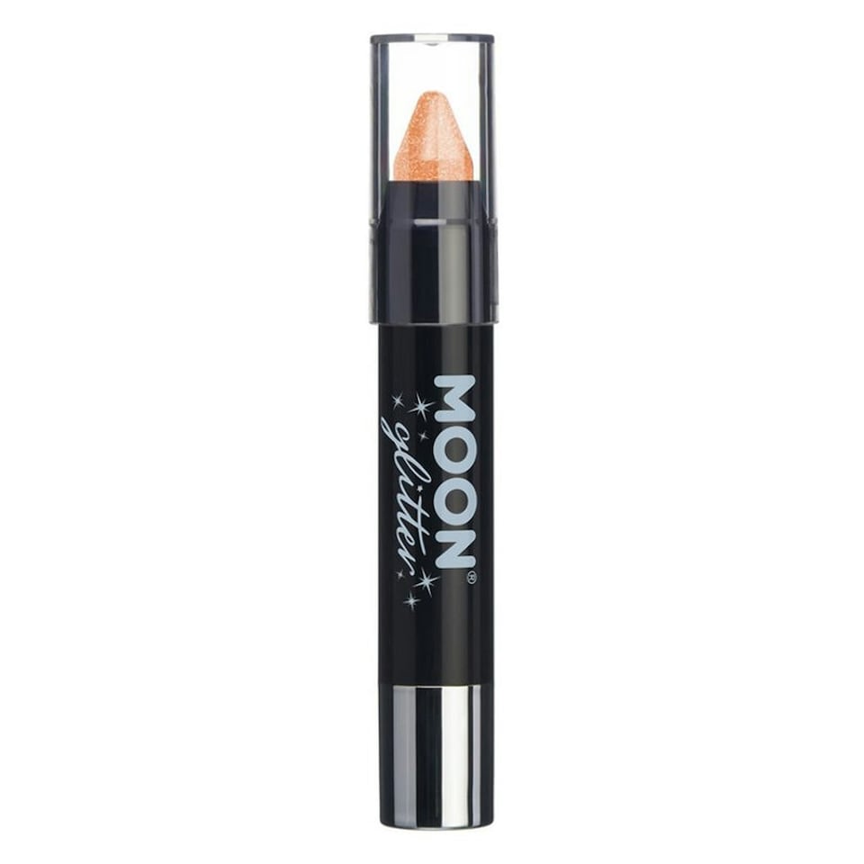 image 1 of Moon Glitter Iridescent Body Crayons (Pack of 3) - White/Pink/Orange - One Size