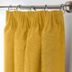 image 2 of Chenille Blackout Pencil Pleat Top Curtains 168cm x 183cm Ochre | Yellow | Ochre | 1