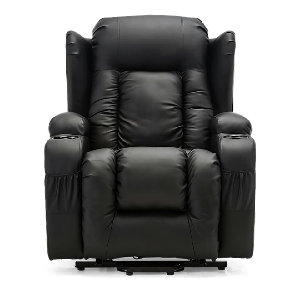image 1 of SoHo 10 in 1 Recliner Armchair With Swivel, Tilt Heated and Massage Functionality Brown | Brown | One Size