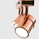 image 2 of ValueLights Modern 3 Way Copper Effect Straight Bar Ceiling Spotlight | Copper
