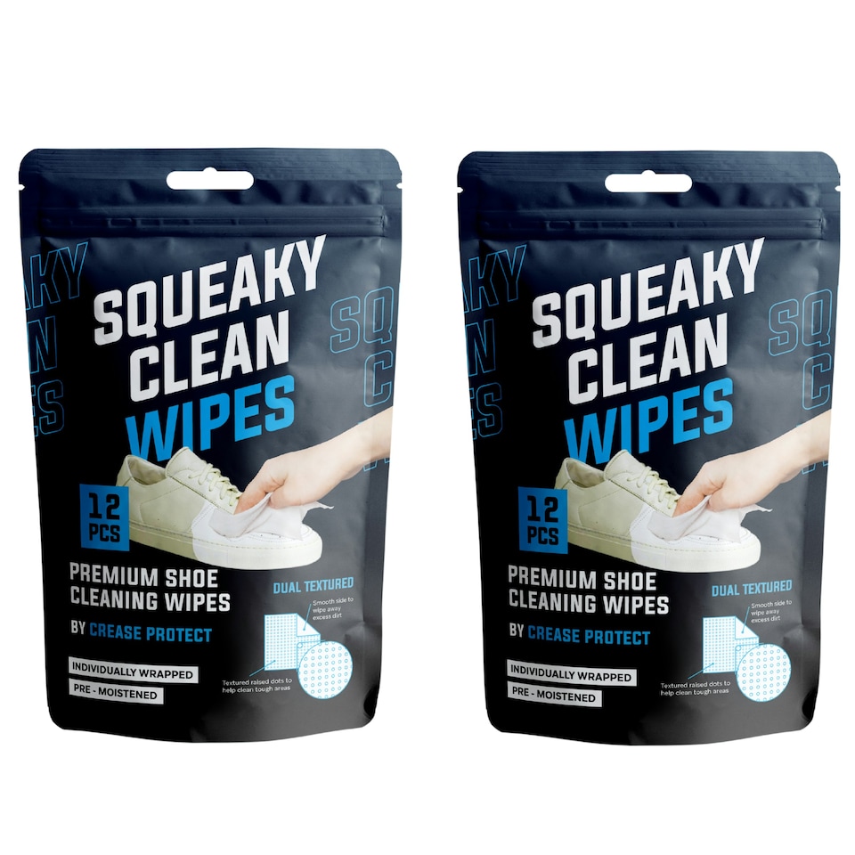 image 1 of Squeaky Clean Wipes - Premium Shoe Cleaning Wipes (2 pack / 24 pcs)
