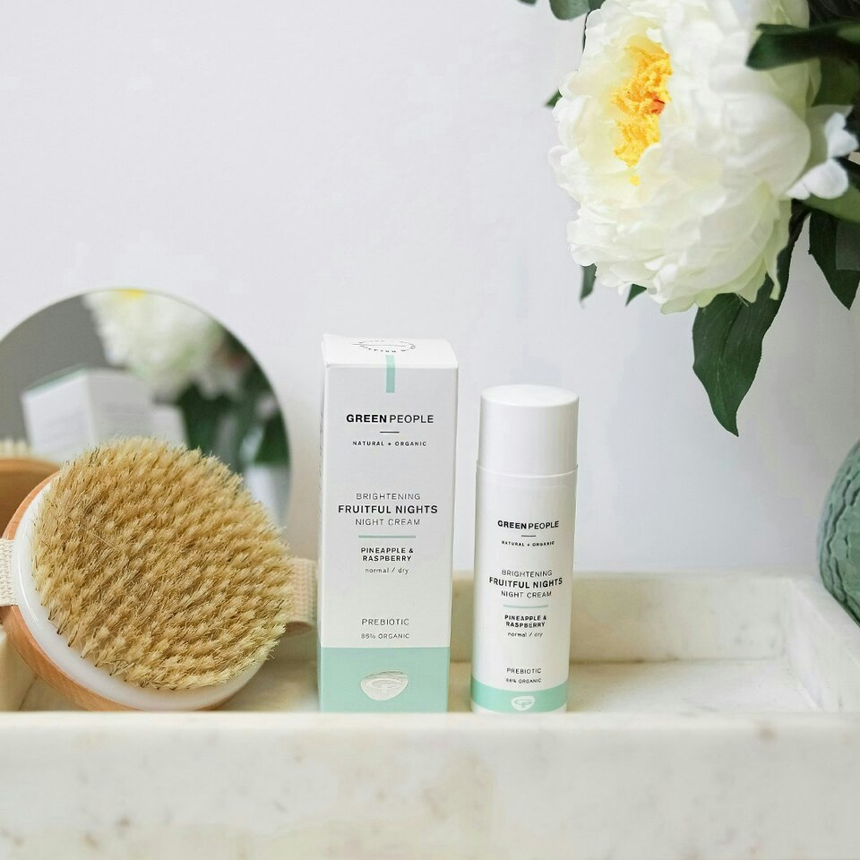 image 1 of Green People Fruitful Nights Night Cream - With Rosehip for Dry, Normal & Combination Skin - Paraben & Alcohol Free - Cruelty Free & Vegan, 50ml