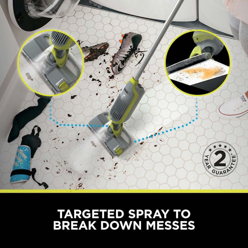 image 1 of Shark VacMop Cordless 2-in-1 Vacuum Mop with Targeted Spray VM200UK