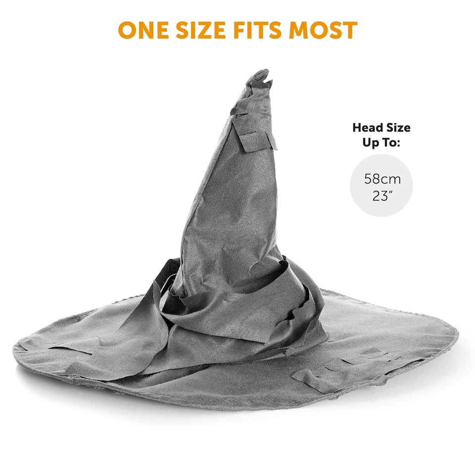 image 1 of Grey Wizard Hat – Classic Fancy Dress Accessory Grey | One Size