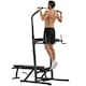 image 1 of HOMCOM Adjustable&Folded Dip Stands Multi-Function Pull-ups Sit-ups Fitness tool
