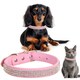 image 1 of Trimming Shop Diamante Dog Collar, PU Leather Pet Collar, Dog Belt