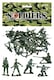 image 5 of Bag of 50 Traditional Green Plastic Toy Soldiers for Army Military War Games