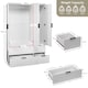 image 3 of Vida Designs Trega 3 Door 4 Drawer Wardrobe Modern Storage Unit, White