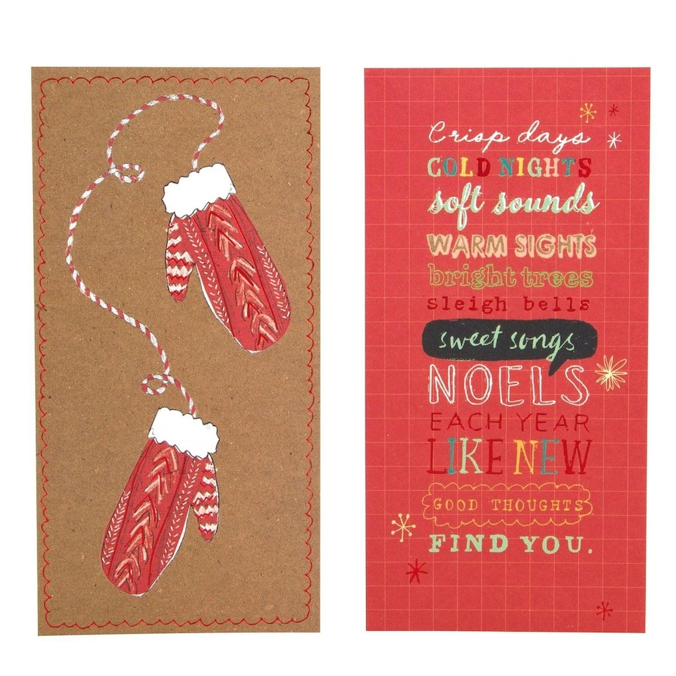image 1 of Christmas Boxed Cards Cute Design Pack of 12 with 2 Designs