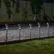 image 1 of 36cm 10 White LED Stainless Steel Solar Garden Path Lights