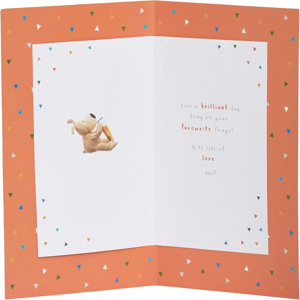 image 1 of Boofle with Pint Glass Cheers! Father's Day Card for Dad, Grandad, Husband