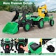 image 7 of COSTWAY Kids Ride On Excavator Pedal car Bulldozer Green