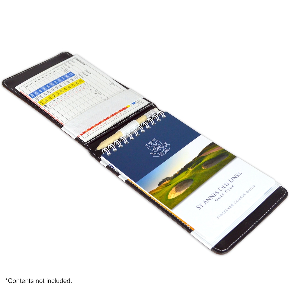 image 1 of Premium Croc Golf Scorecard Holder - Brown / Black