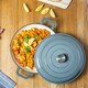 image 7 of Argon Tableware Cast Iron Shallow Casserole Dishes - Enameled Dutch Oven - Self-Basting Lid - Hob to Oven - 3.5 Litre - Slate Grey - Pack of 2 | Grey | Slate Grey
