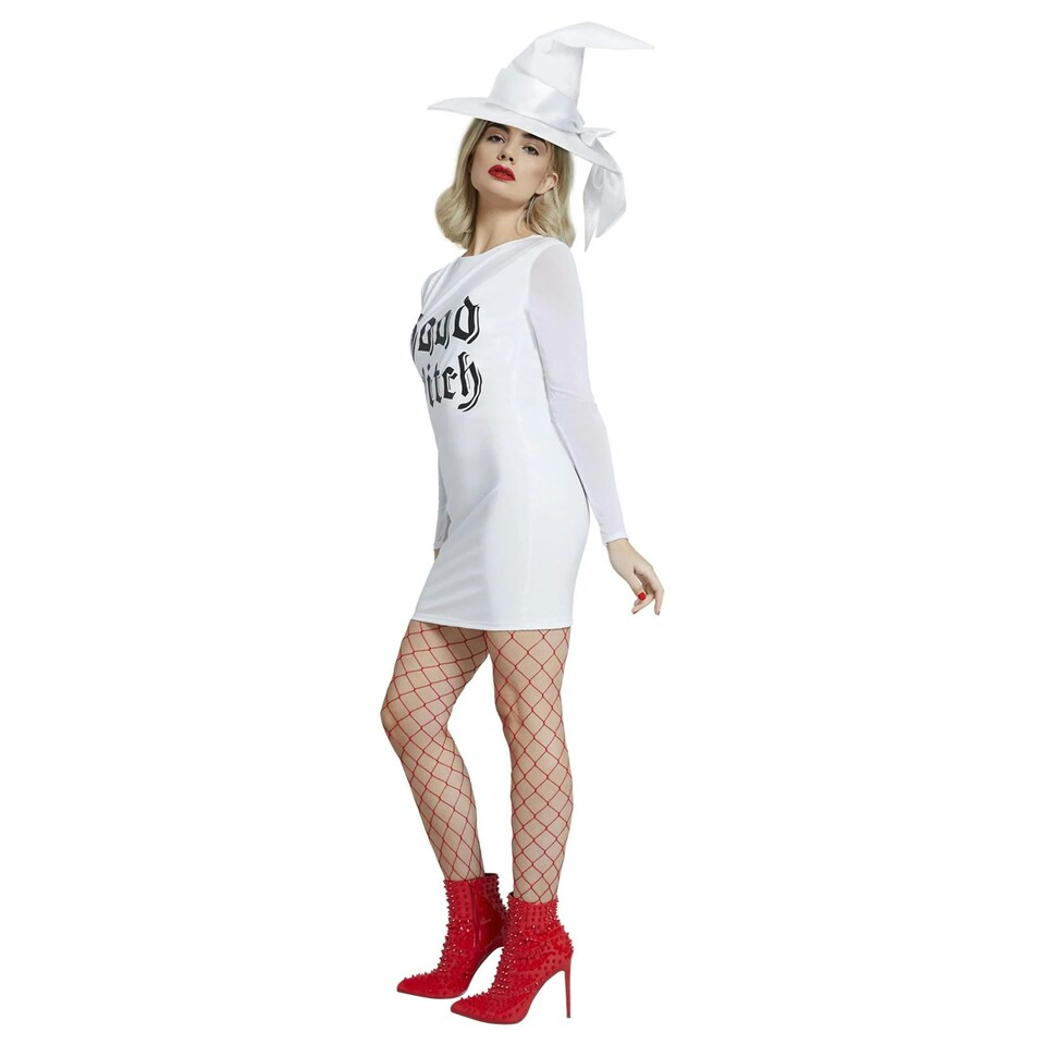 image 1 of Fever Womens/Ladies Good Witch Costume Dress - White - M M