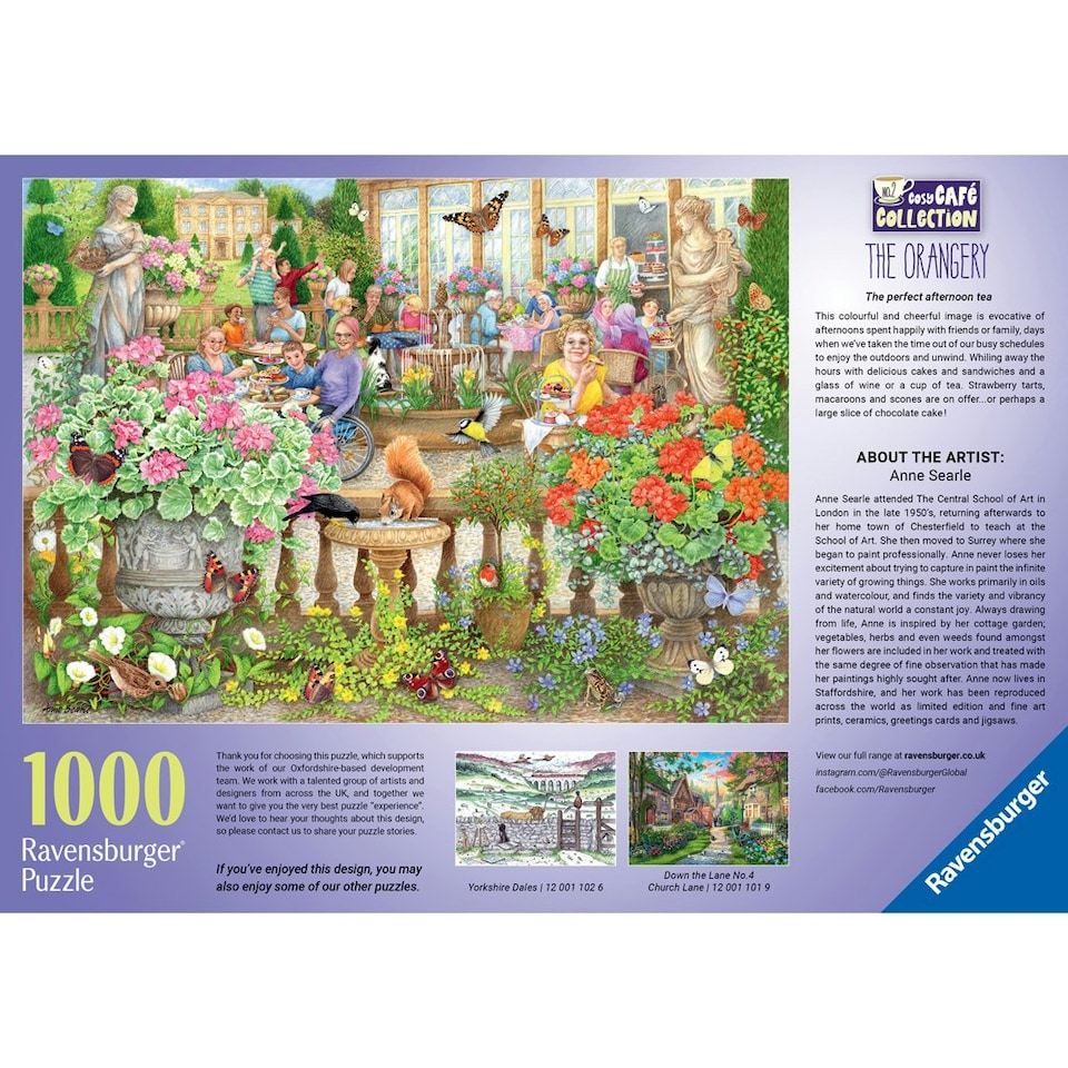 image 1 of Ravensburger Cosy Café No 2 The Orangery 1000 Piece Jigsaw Puzzle