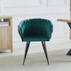 image 3 of Set of 2 Baiano Fabric Dining Chairs - Green