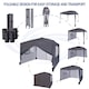 image 3 of MCC Direct Gazebo 3x3 Pop up Garden Outdoor Tent Patio Canopy Marquee with Sides