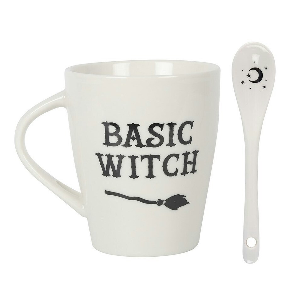 image 1 of Something Different Basic Witch Ceramic Mug Set - White - One Size