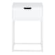 image 2 of Mitra 1 Drawer Bedside Table in White