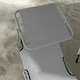 image 8 of Outsunny Folding Sun Lounger Set of 2 w/ Sunshade Adjustable Backrest Light Grey
